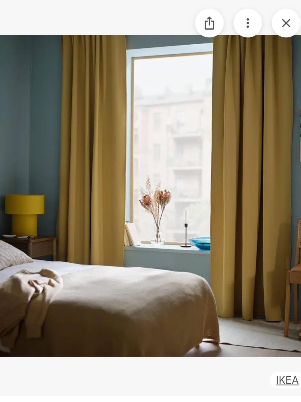 IKEA Majgull Room Darkening Drapes
